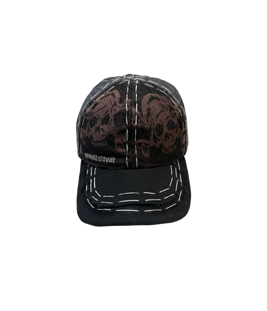 Skull/Canvas/Jean Hat