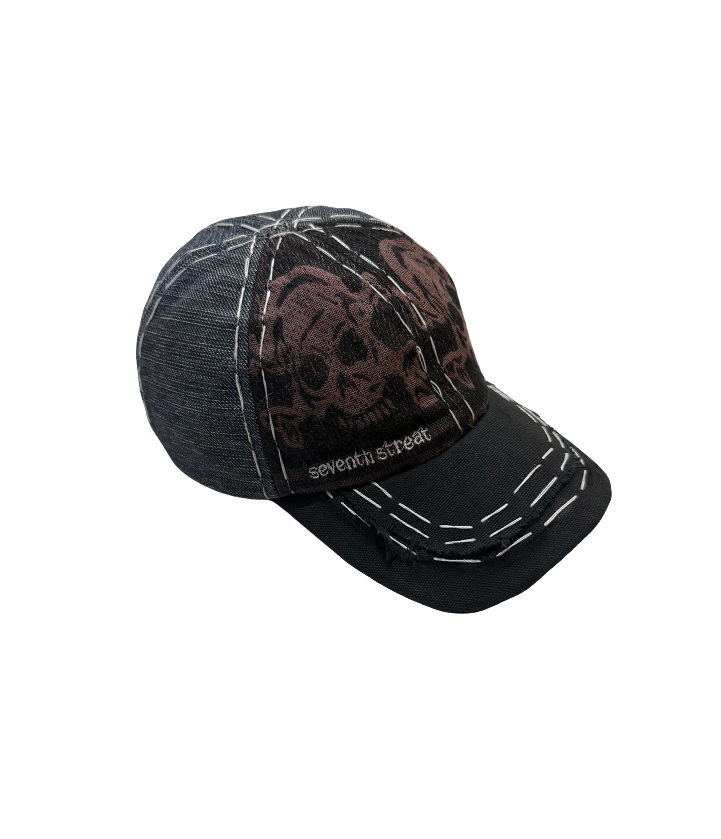Skull/Canvas/Jean Hat